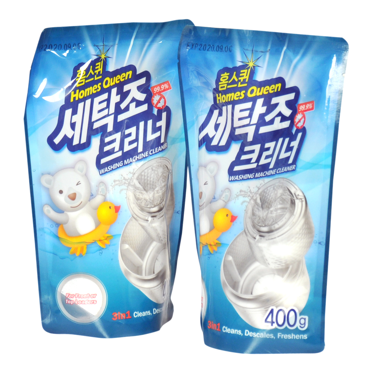 Combo 8 Vỉ vệ sinh khử mùi bồn cầu + 2 Gói tẩy vệ sinh máy giặt Homes Queen Hàn Quốc: Bồn cầu sạch sẽ thơm tho