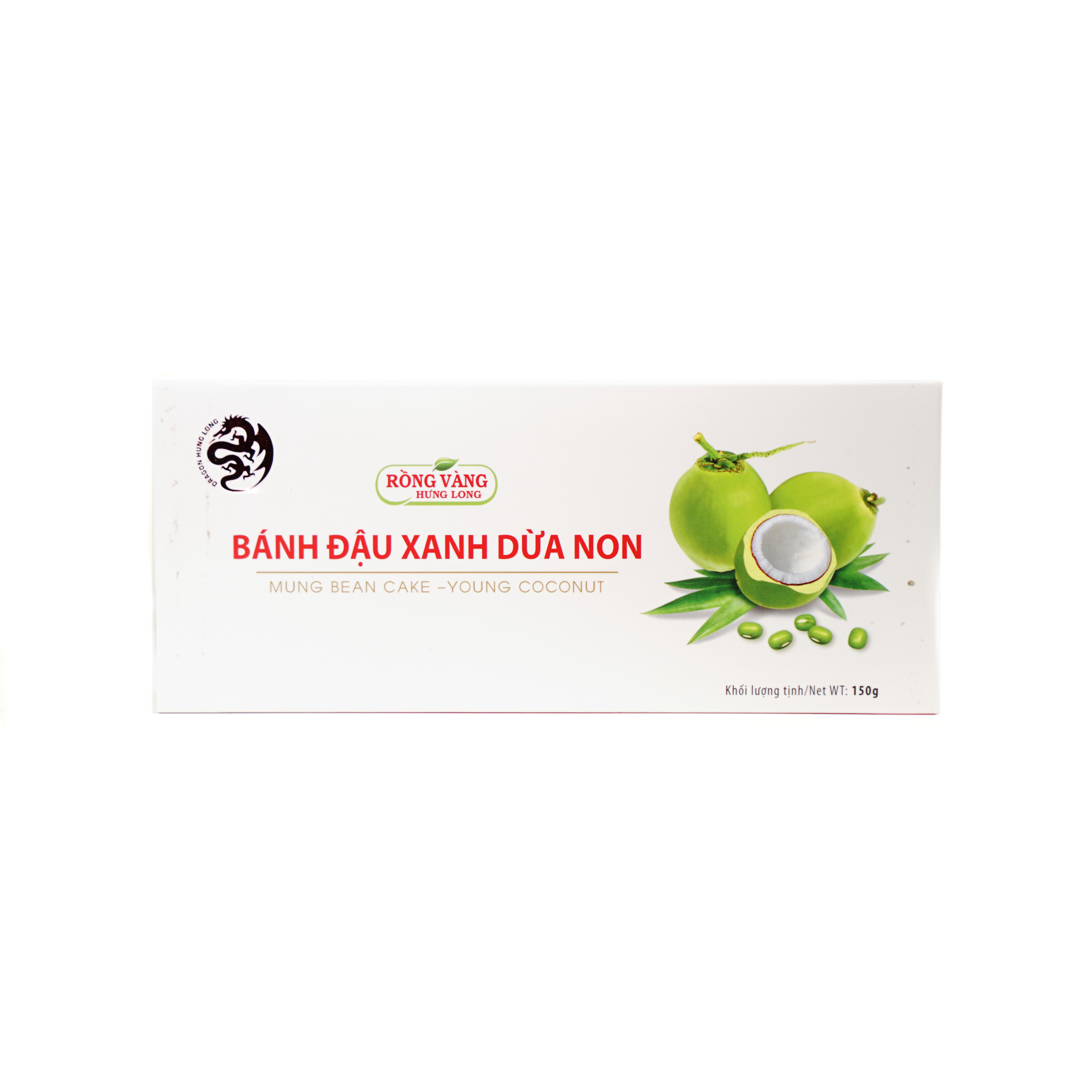 Bánh Đậu Xanh Dừa Non - Hưng Long - 150g