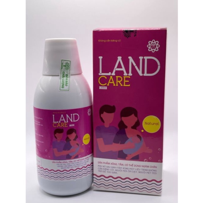 Dung Dịch Xông Tắm Sau Sinh LANDCARE Không Cần Kiêng Cử, Phục Hồi Sức Khỏe, Thư Giãn Hộp 02 Chai 250ml