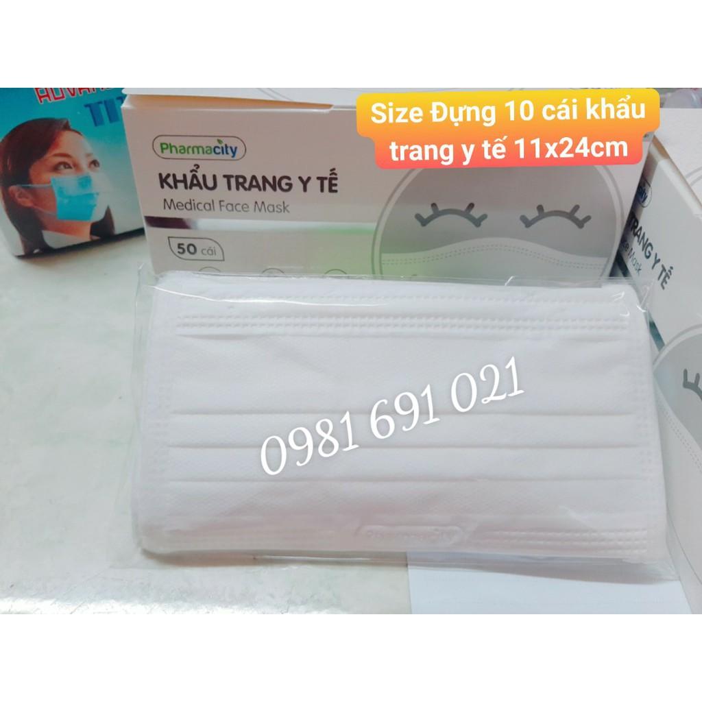 1kg Túi Kiếng Keo Đựng KHẨU TRANG Y TẾ SIZE 12X20CM