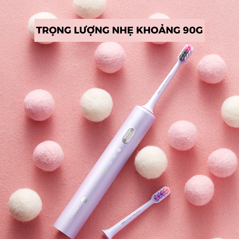 Bàn Chải Điện Dr Bei sóng sonic làm đen vàng, tím vàng  trắng răng  sạch mảng bám