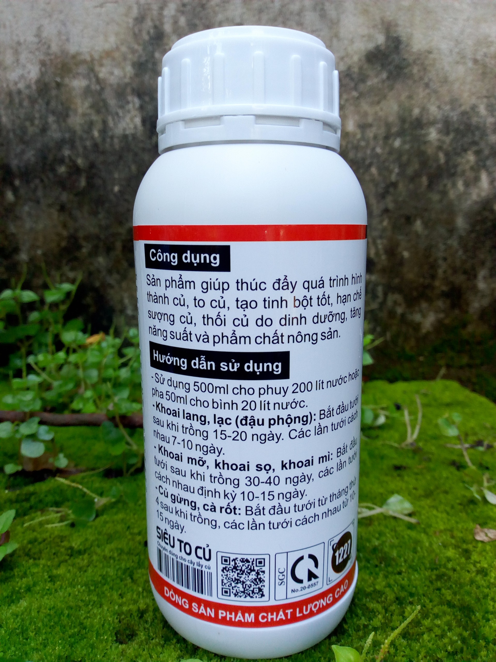 PHÂN BÓN CHO CỦ- GIÚP TO CỦ, NẶNG KÝ 500ML