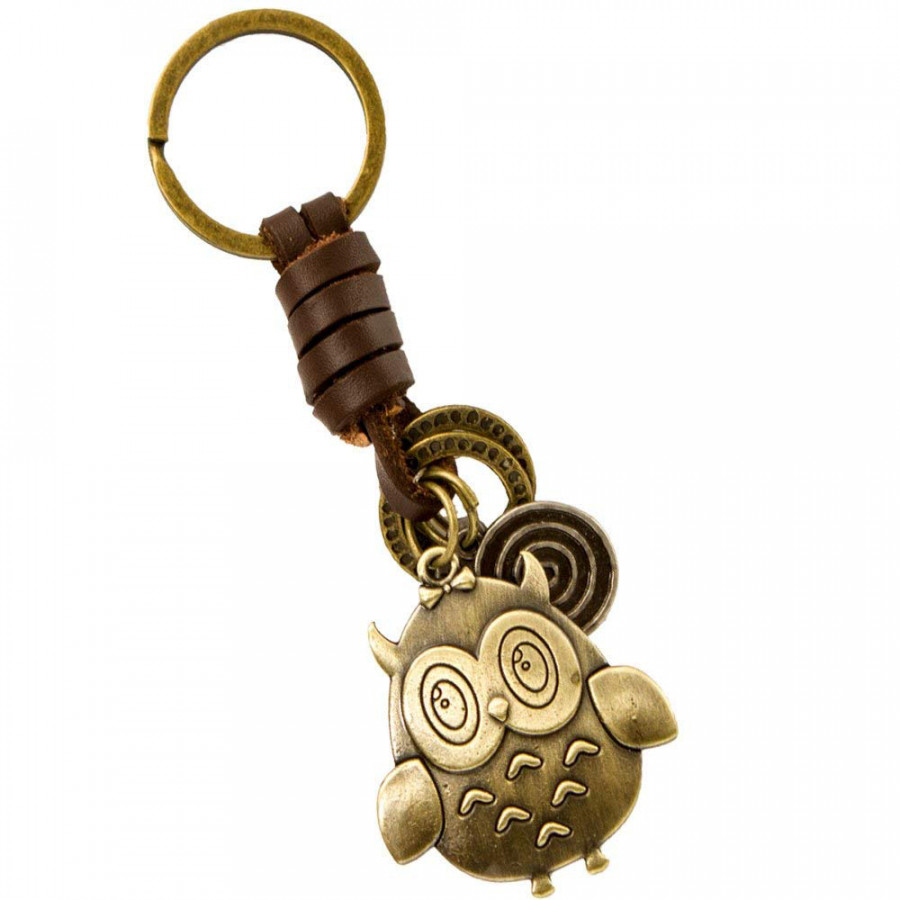 Móc Khóa Thép Cao Cấp Hình Cú Mèo Vintage Phong Cách Cổ Điển Châu Âu - Móc Khóa Nữ Đáng Yêu Vintage Owl Keychain