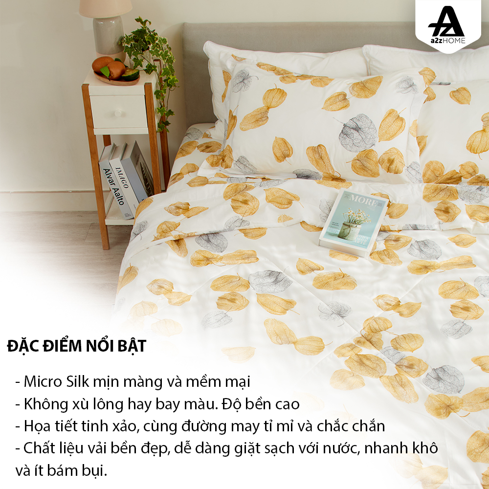 Mền Chần Mềm Mại Mirco Silk Cao Cấp Yellow Fruit A2Z Home