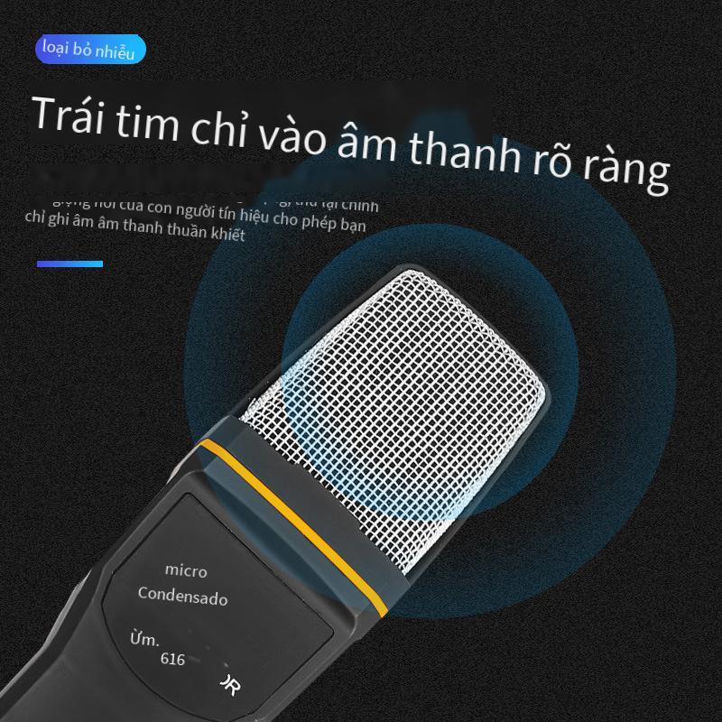 Phong cách mới nhất phát sóng trực tiếp micrô trò chơi bằng giọng nói 3.5 có giá đỡ USB ghi âm máy tính để bàn micrô tụ điện có dây