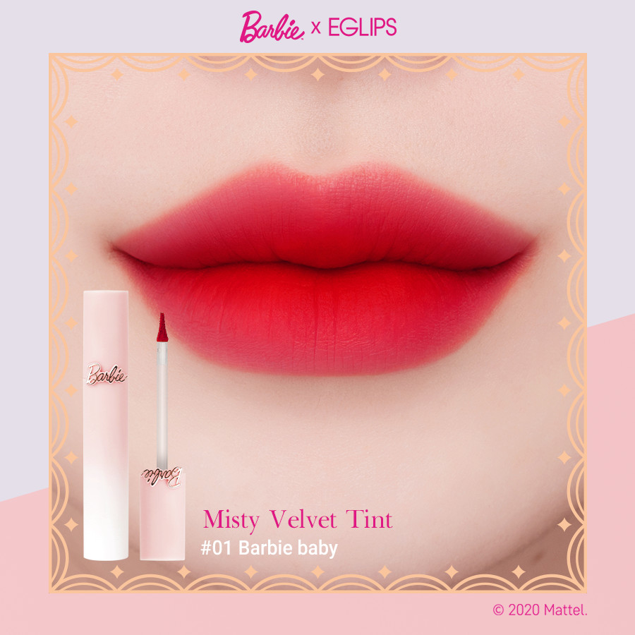 [Phiên bản giới hạn] Son kem Eglips Misty Velvet Tint - Eglips x Barbie Limited Edition 4.3g