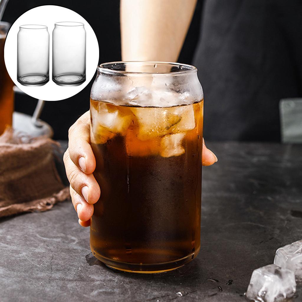 2 Pieces Single Layer Cup Juice Coke Cup Household Glass Cold Drink Cup