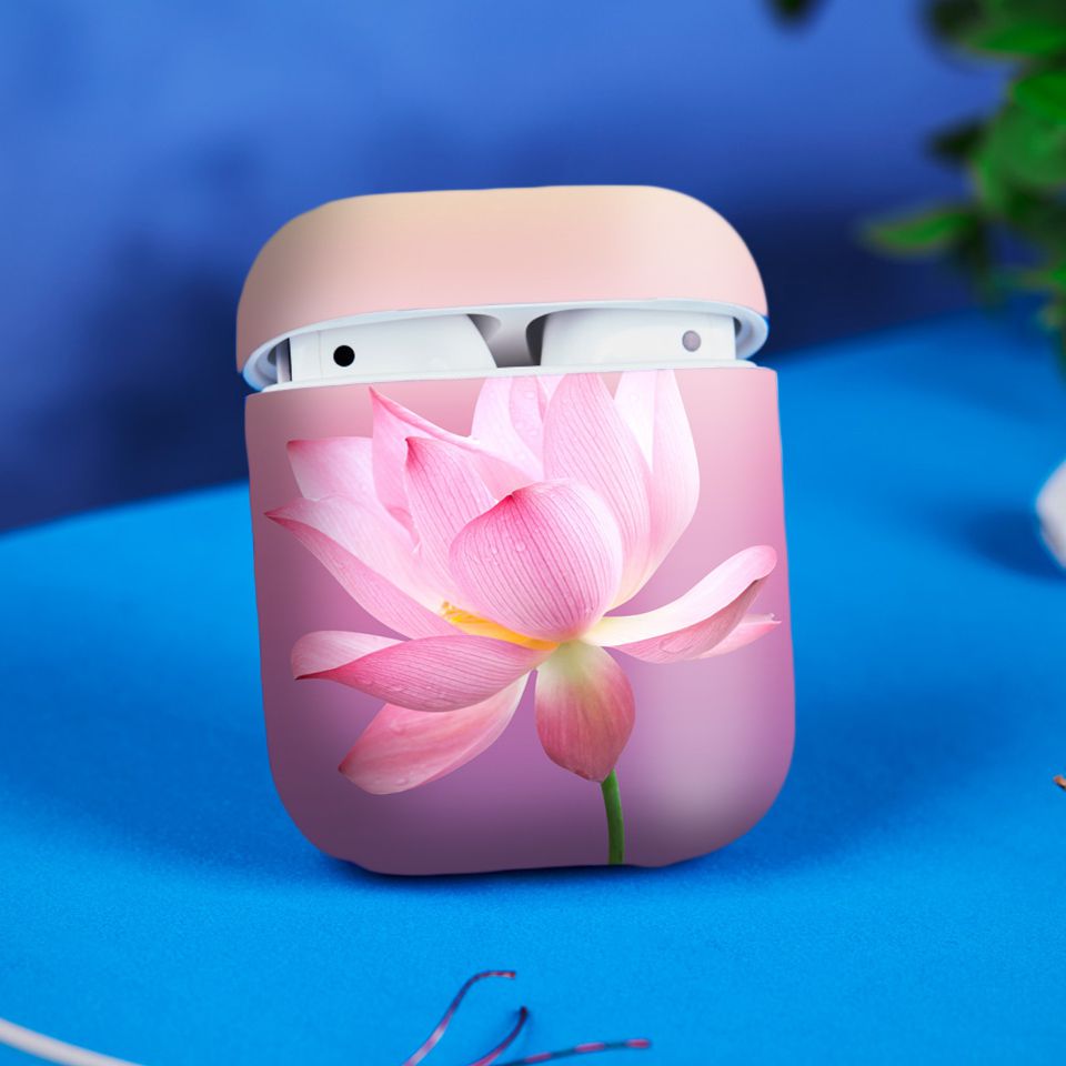 Miếng dán skin chống bẩn cho tai nghe AirPods in hình thiết kế - atk146 (bản không dây 1 và 2)