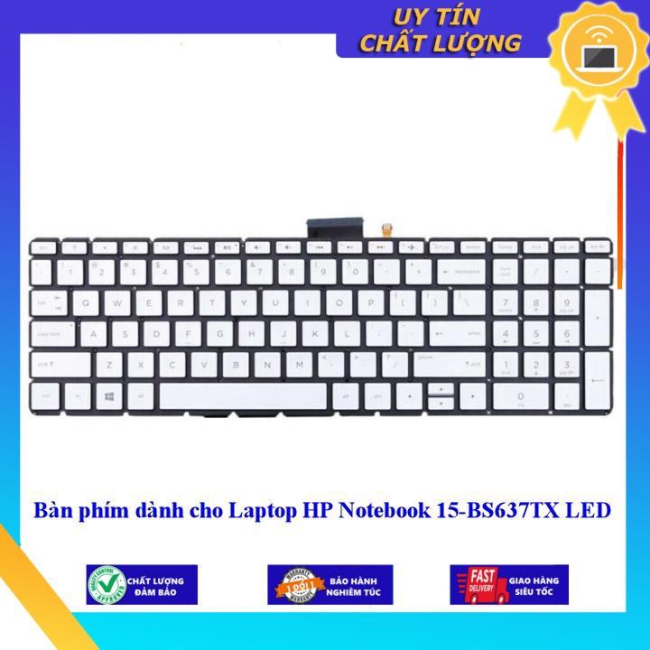 Bàn phím dùng cho Laptop HP Notebook 15-BS637TX LED - Hàng Nhập Khẩu New Seal