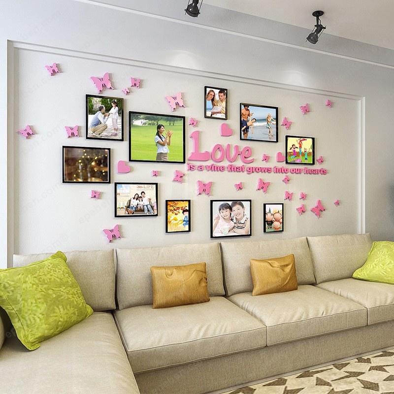 Tranh dán tường mica 3d decor khổ lớn khung ảnh lưu trữ khoảnh khắc trang trí phòng khách, phòng làm việc, phòng họp