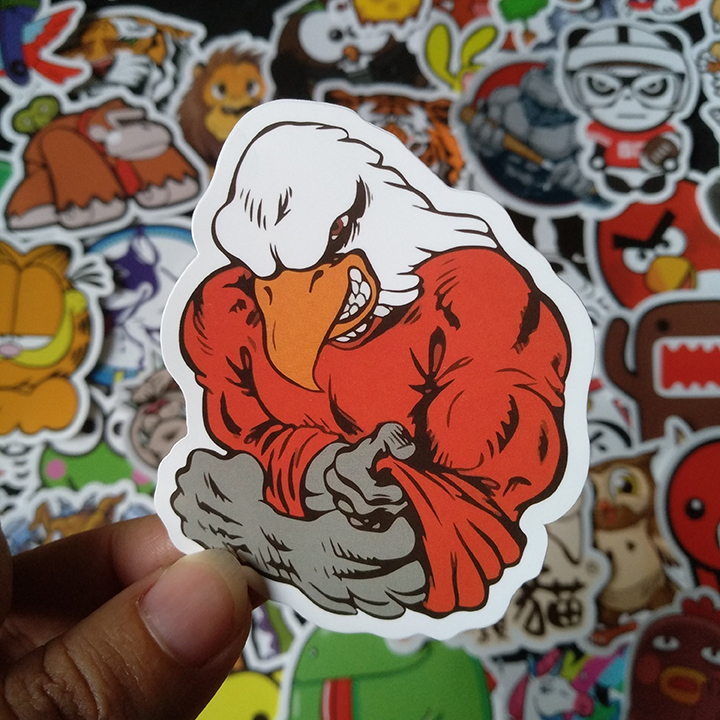 Bộ Sticker dán cao cấp chủ đề ANIMAL HOẠT HÌNH - Dùng dán Xe, dán mũ bảo hiểm, dán Laptop