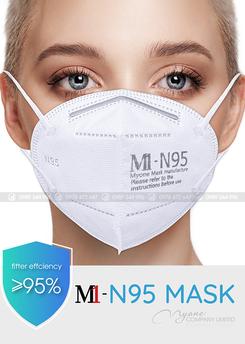 Khẩu Trang M1-N95 - Có thể chống và lọc bụi, khói, vi khuẩn siêu nhỏ