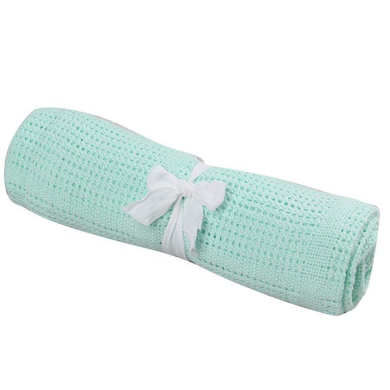 Chăn Bộ bé Cotton Đan Siêu Mềm Trẻ Em Tháng Chăn Sơ Sinh Đầm Trẻ Sơ Sinh Quấn Tắm Bé Gái Bé Trai Xe Đẩy Bao Inbakeren