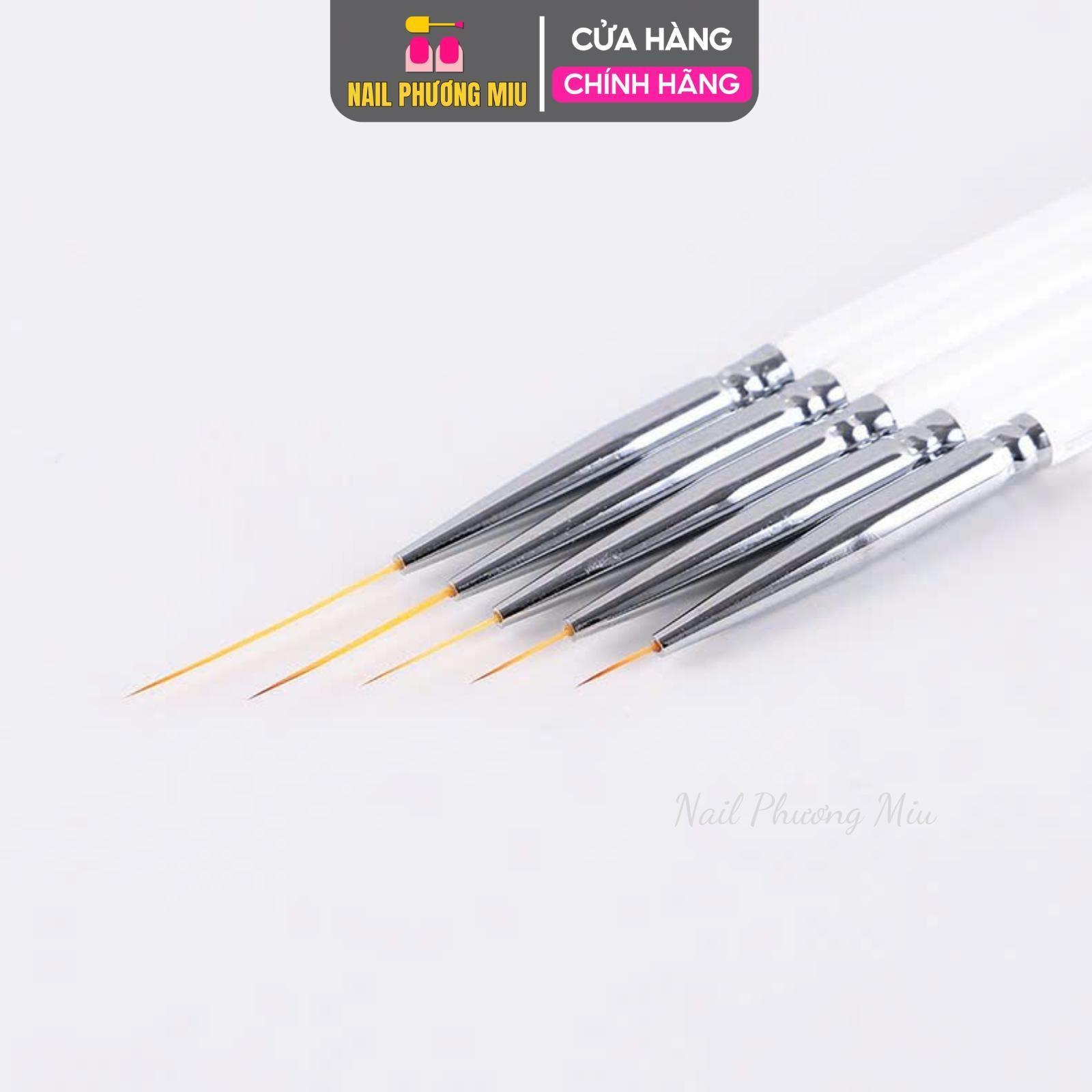 Cọ Nét Cán Trong Kolinsky OPI Số 2 Đầu 12mm Chuẩn Làm Nail, Lông Sợi Tổng Hợp, Vẽ Chi Tiết Móng Chính Xác Nữ Women