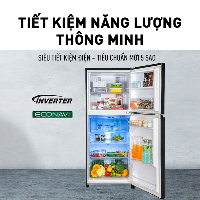 Tủ lạnh Panasonic Inverter 306 lít NR-TV341VGMV - Lấy nước ngoài - Làm đá siêu tốc - Hàng chính hãng