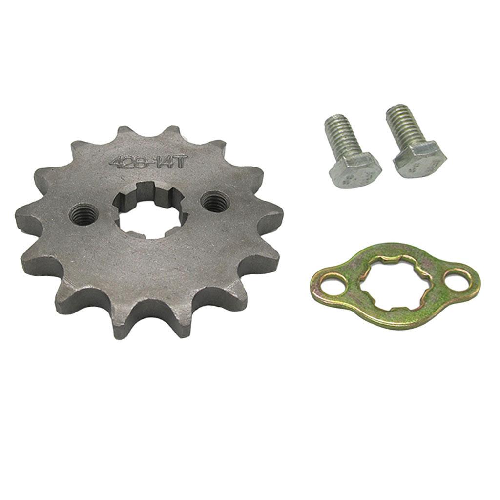 14T  17mm Front Sprocket Cog 428 Chain for 50 70 90 110 125 150CC ATV