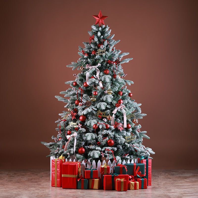 Cây Thông Tuyết Lá PE Cao Cấp C15 Cao 2.4m Cây Thông Trang Trí Noel
