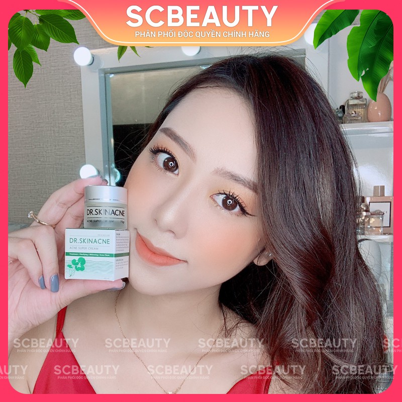 Kem Sạch Mụn DR.SKINACNE Giúp Dưỡng Trắng Da, Xóa Thâm, Liền Sẹo Cho Mọi Loại Da - Hiệu Quả Chỉ Sau 7 Ngày - Chiết Xuất Hoàn Toàn Thiên Nhiên - Không Gây Kích Ứng (15g)