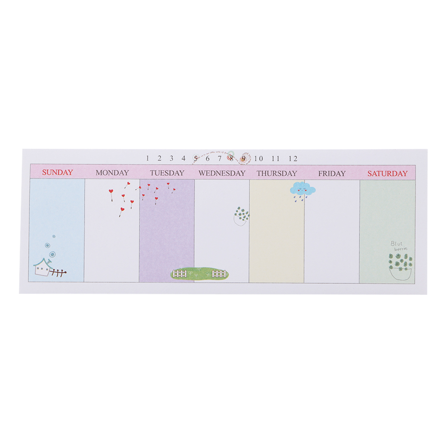 Tập Giấy Note Ghi Chú Kế Hoạch Tuần
