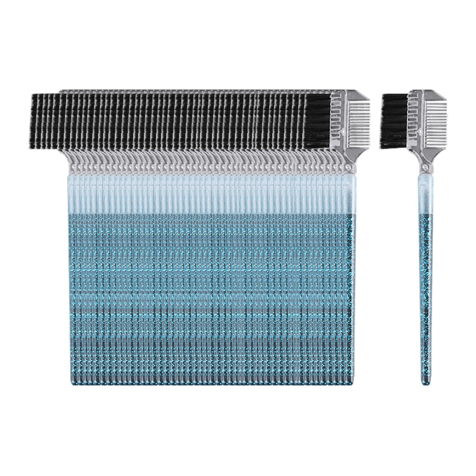 Eyebrow Brush and Comb Dual Purpose Professional for Cosmetic Tools 200x Blue