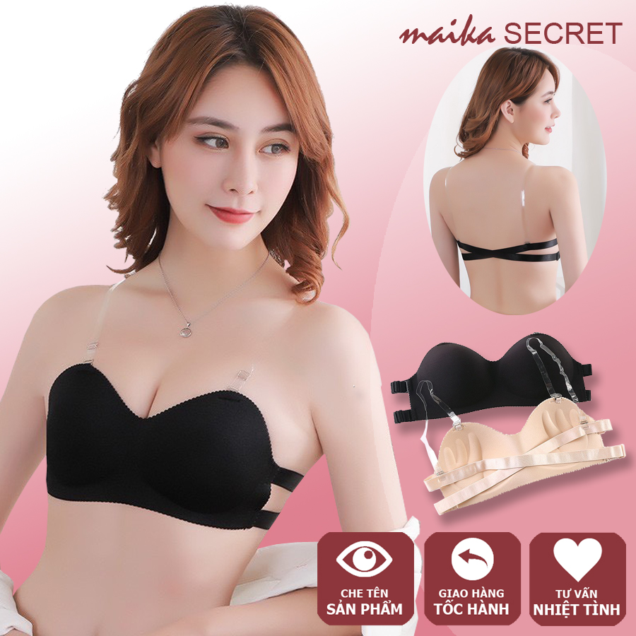 Áo lót nữ chất Su đúc thông hơi đẩy ngực siêu mát - Tặng Kèm Quai Trong bra811