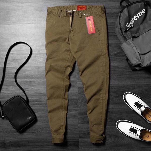 Quần Kaki Nam Dài Cao Cấp, Form Chuẩn Slimfit