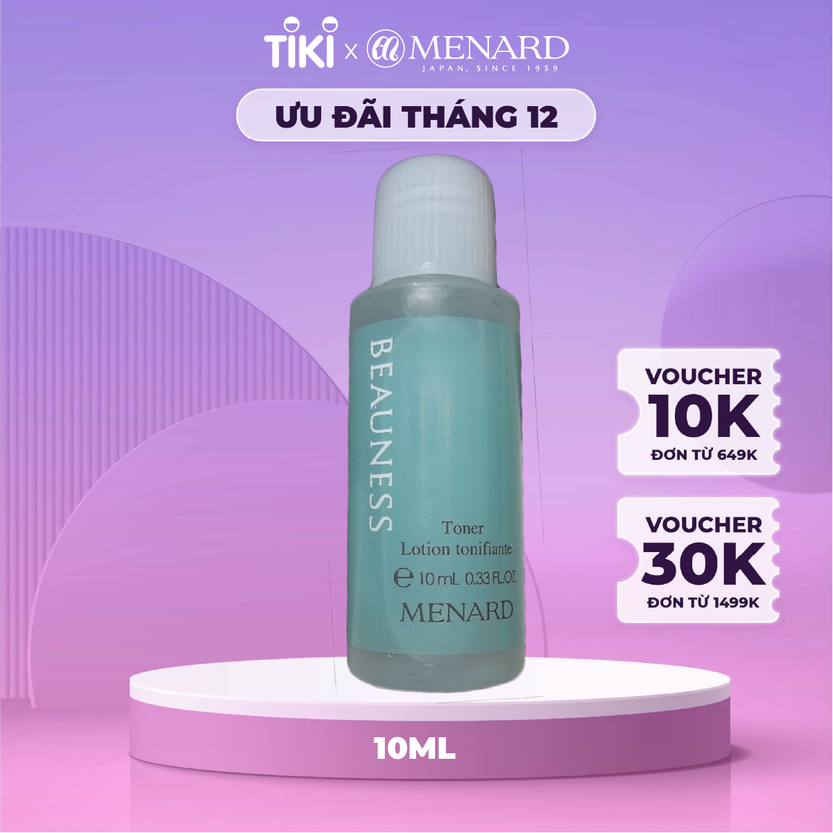 Nước Khoáng Thần Menard Beauness A Tăng Đề Kháng Cho Da (10ml)