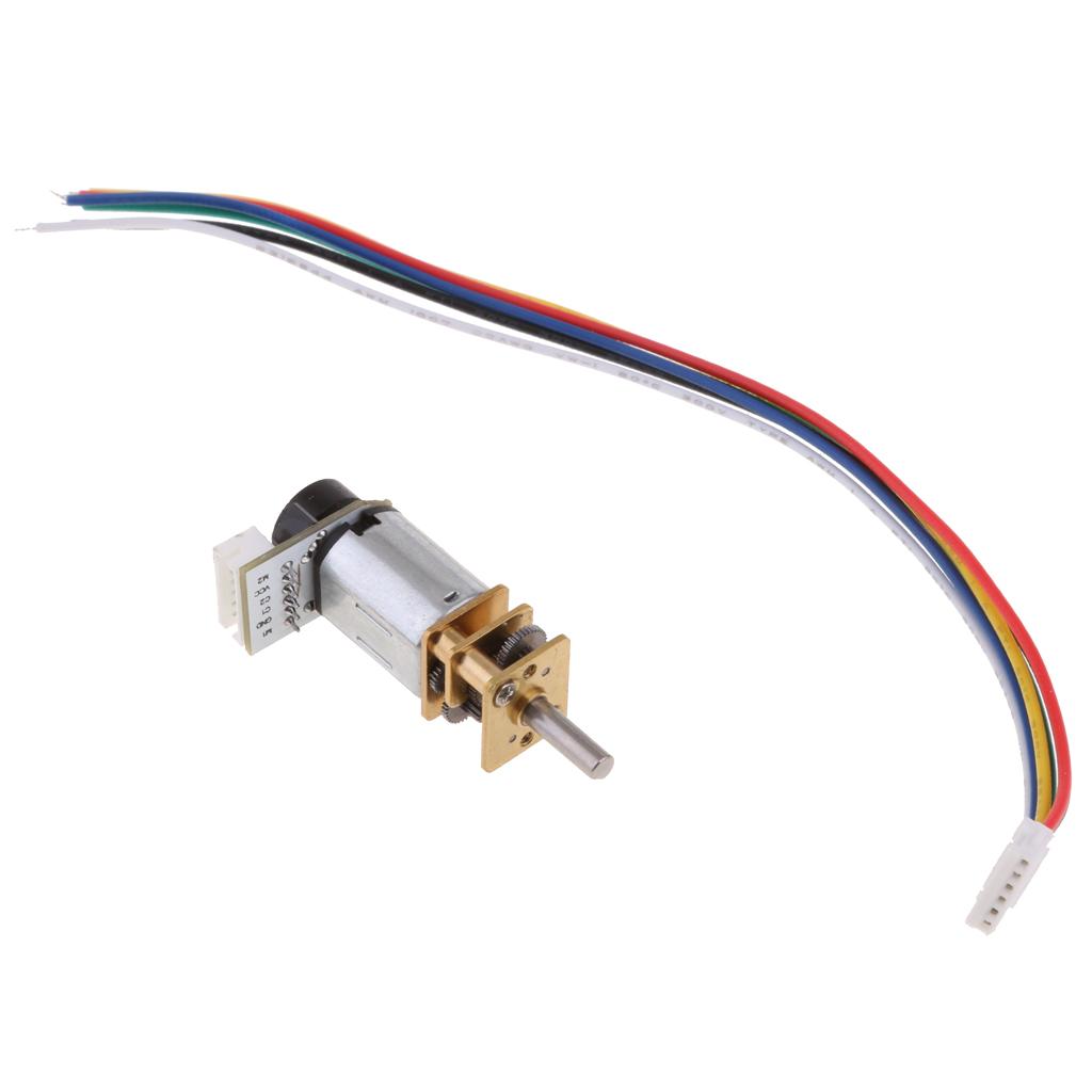 DC 12V Micro Gear Motor Speed Reduction Motor with Gearbox Coder 78-3000RPM