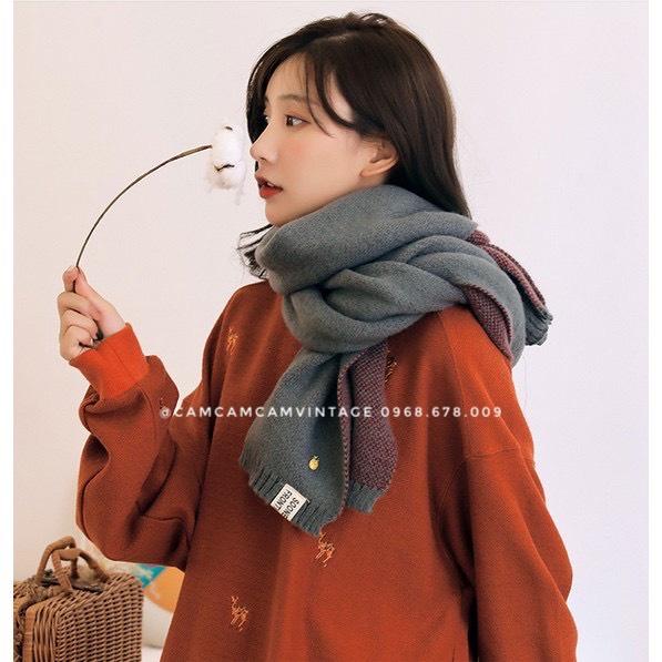 KHĂN LEN QUÀNG CỔ NAM NỮ THỜI TRANG MỀM MỊN NHẸ ẤM - KHĂN CHOÀNG QUẢ DỨA MAXSHOPDOC