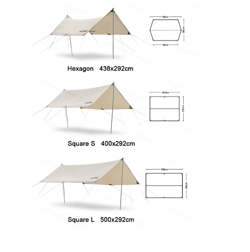 Tăng dã ngoại Glamping dành cho NatureHike NH20TM006-1 có lớp phủ bạc