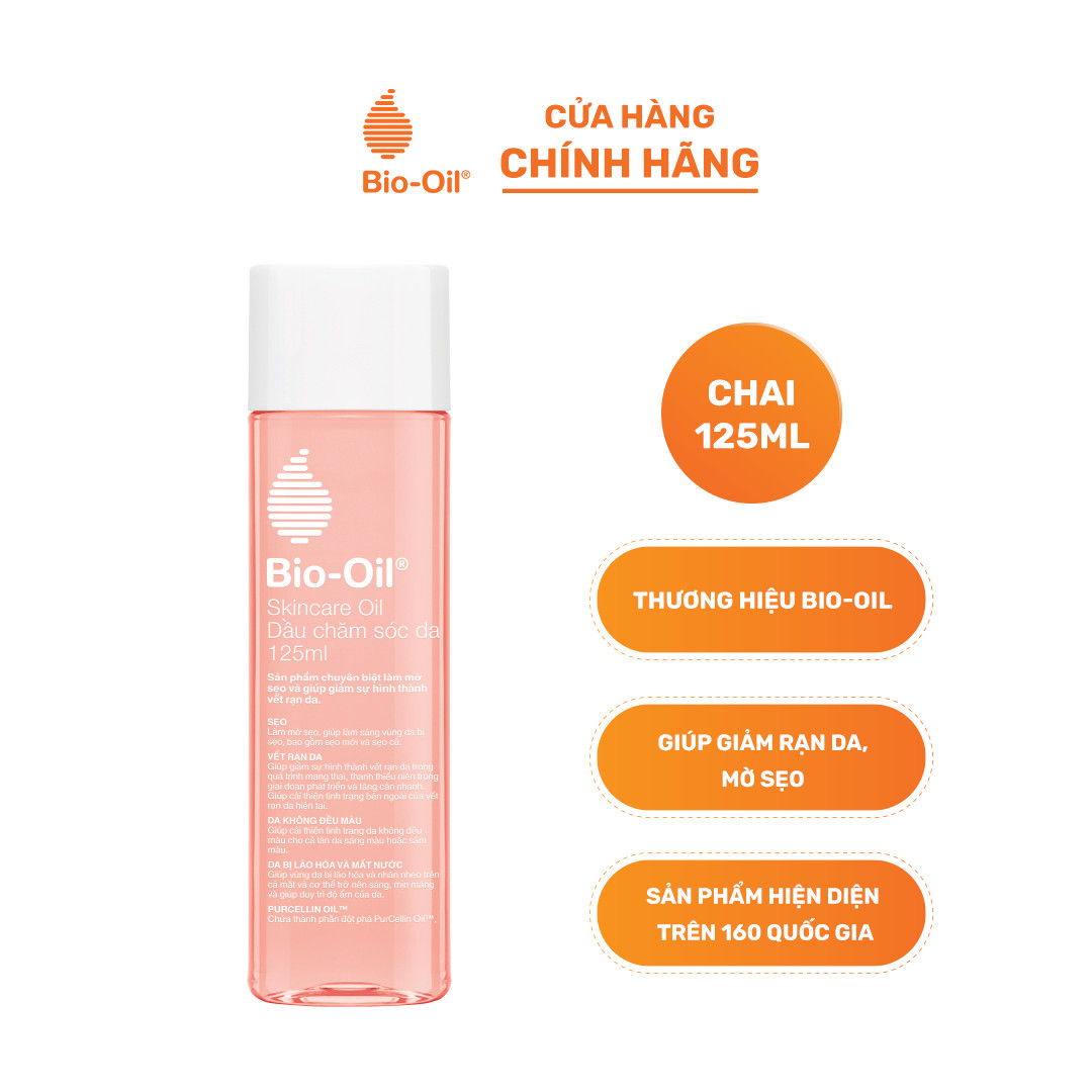 Dầu chăm sóc da giúp cải thiện rạn da, mờ sẹo và đều màu da - BIO-OIL SKINCARE OIL (chai 125ml)