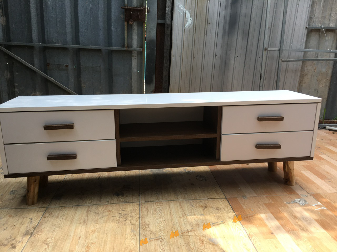 Made in VN Kệ tivi phòng khách thiết kế đẹp, tiện dụng gỗ mdf 17mm công ty Mộc Phát độ bền trên 30 năm AN066