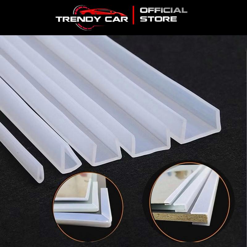 Gioăng dây ron Silicone hình chữ U – V bảo vệ cạnh nẹp bo bọc cạnh bàn, cửa, tấm thép, kính và cạnh cơ khí