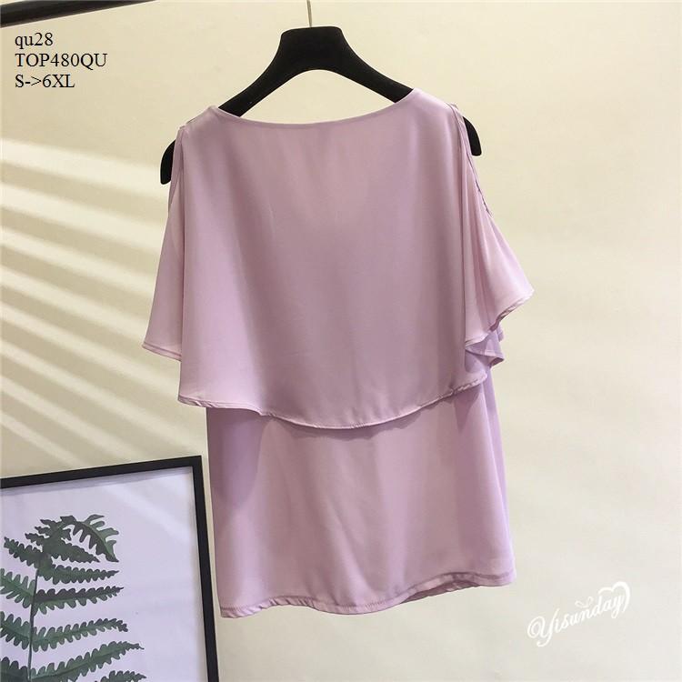 TOP392 ÁO VOAN KIỂU KHOÉT VAI