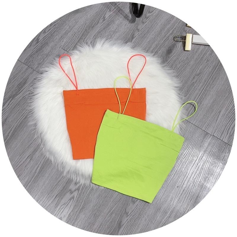 Áo 2 dây croptop dây bún siêu xinh - Carotshop - Freesize dưới 51kg