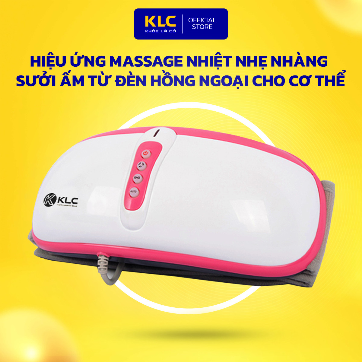 Máy Massage Bụng KLC, công nghệ nhiệt hồng ngoại, đánh tan mỡ hiệu quả, an toàn, mang lại vòng eo thon gọn