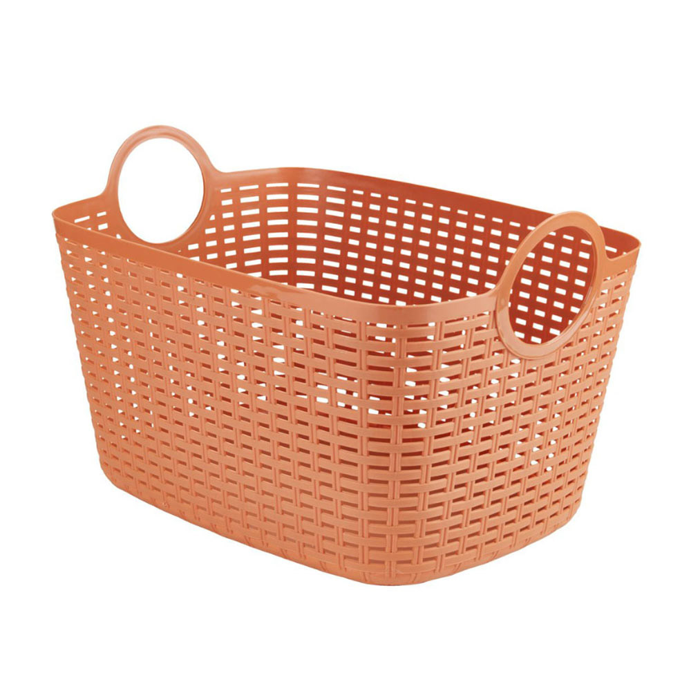 Giỏ đựng | JYSK Evan | nhựa PP | màu cát | R27xD38xC27cm | 14.5L