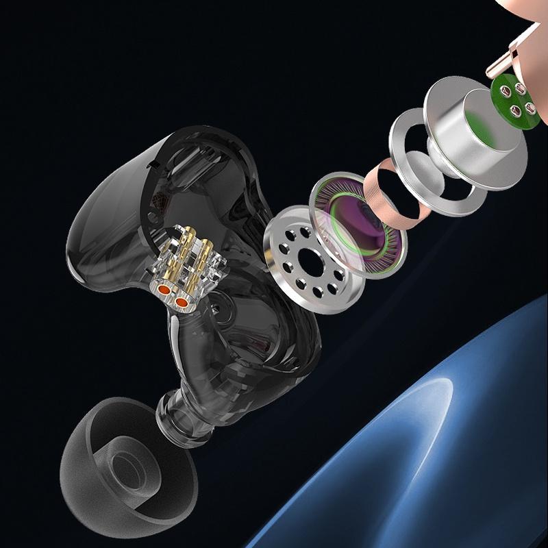 Tai Nghe Nhét Tai WP04 Kèm Dây Cáp 2 Pin Âm Thanh Sống Động
