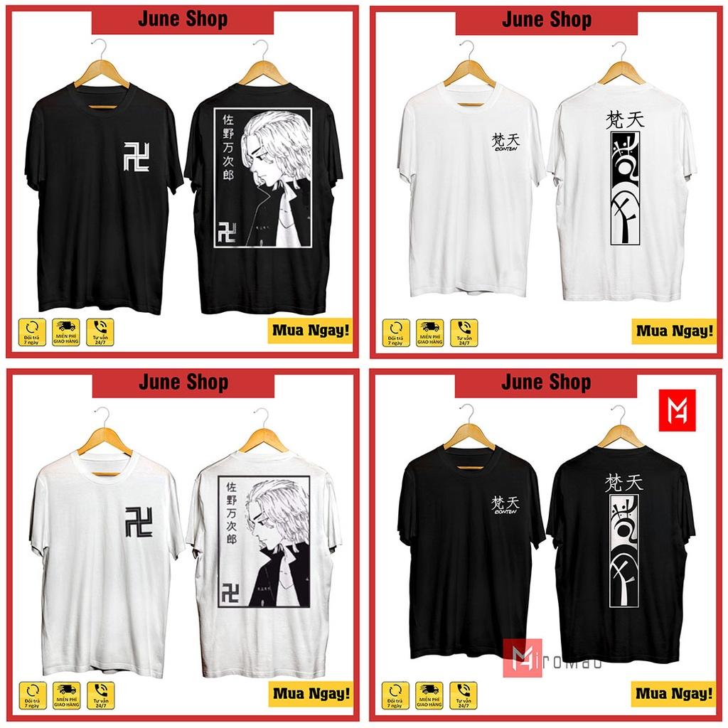 Áo thun Tokyo Revengers mẫu mới cực ngầu - Áo Anime 2 màu đen trắng chất cotton 4 chiều siêu thoáng mát