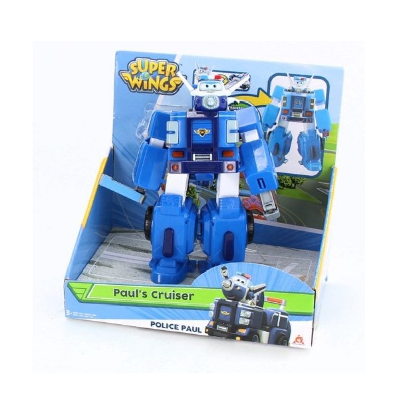 Đồ Chơi Trẻ Em SUPERWINGS Robot Biến Hình Kết Hợp Xe Cứu Hộ Nhỏ  - Cản EU720315