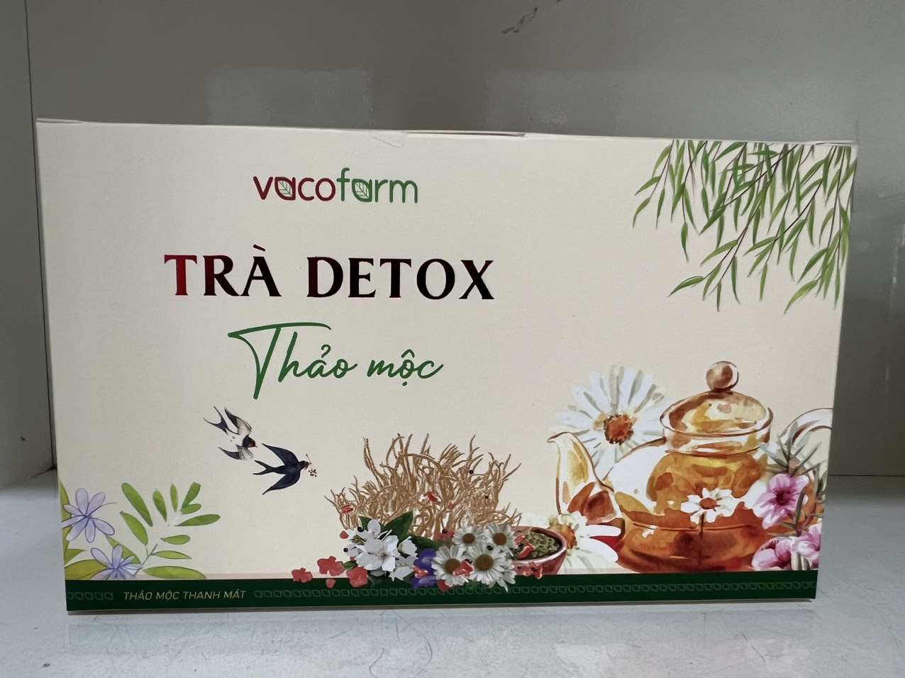 Hộp 15 gói trà detox đông trùng hạ thảo, sâm bố chính, các loại trái cây và thảo mộc giúp thanh lọc cơ thể, giảm cân, giữ dáng và đẹp da