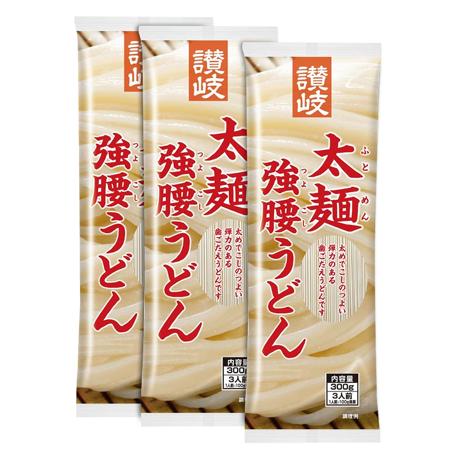 3 Gói Mì Sợi Dày Sanukisisei Udon Nhật Bản (300g x 3)