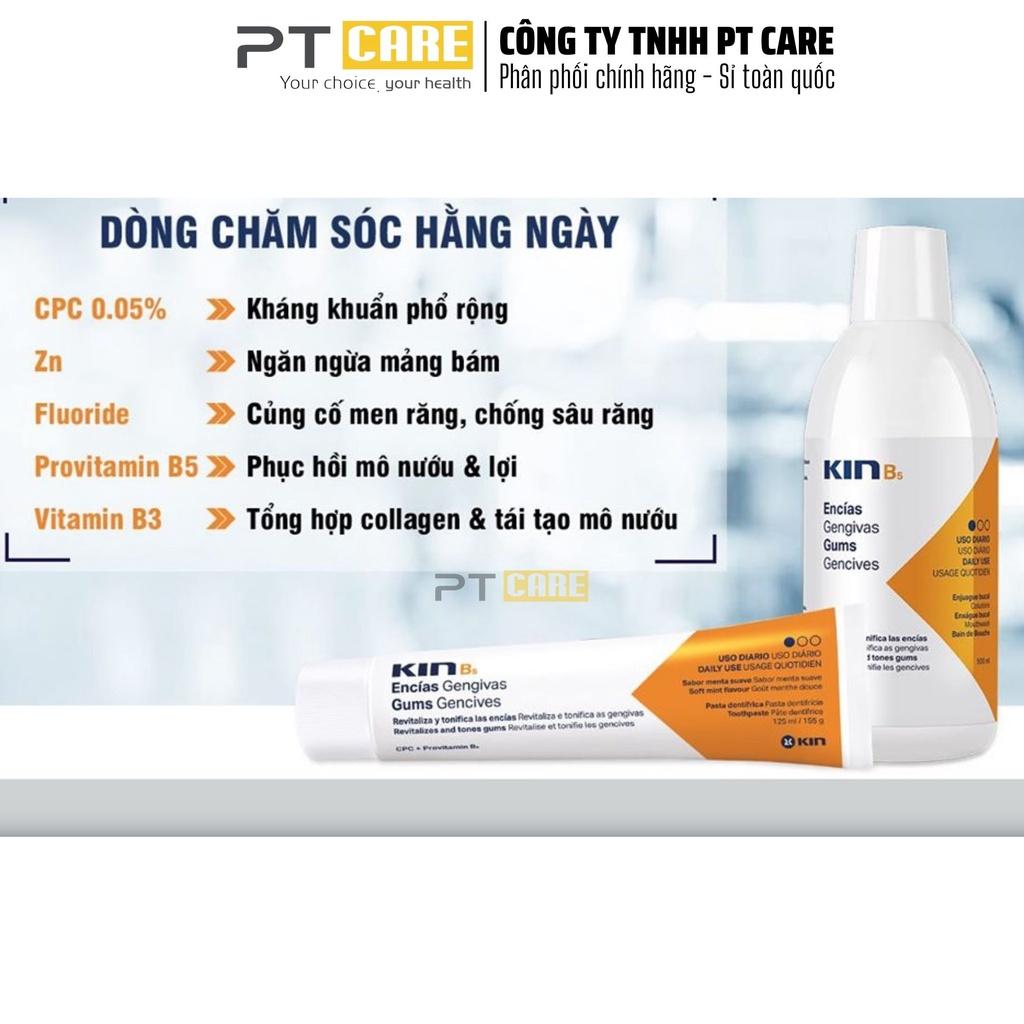 Nước súc miệng Kin B5 500ml Làm Sạch Mảng Bám, Phục Hồi Nướu Răng Dùng Hàng Ngày, Thơm Miệng