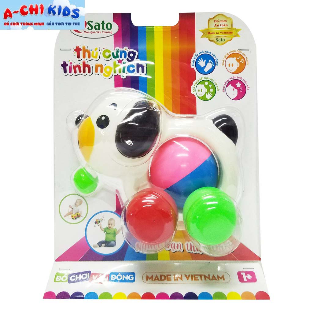 Bộ Đôi Đồ Chơi Xúc Xắc Thú Cưng Cún Ngố - Vịt Tồ Dễ Thương Có Dây Kéo Tiện Lợi Bằng Nhựa An Toàn Cho Bé