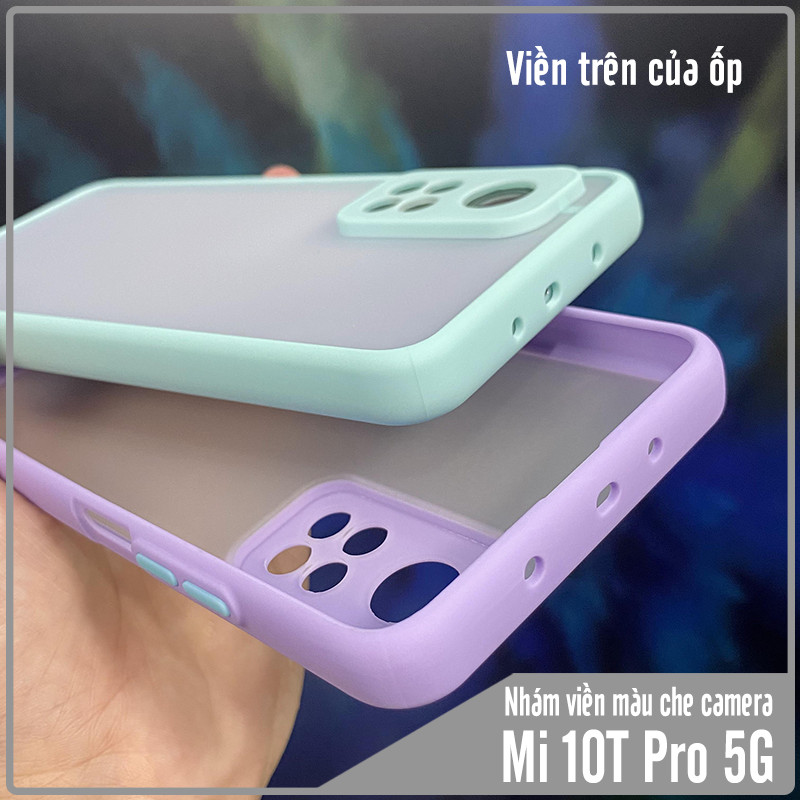 Ốp lưng cho Xiaomi Mi 10T Pro 5G - Redmi K30S trong nhám viền màu che camera