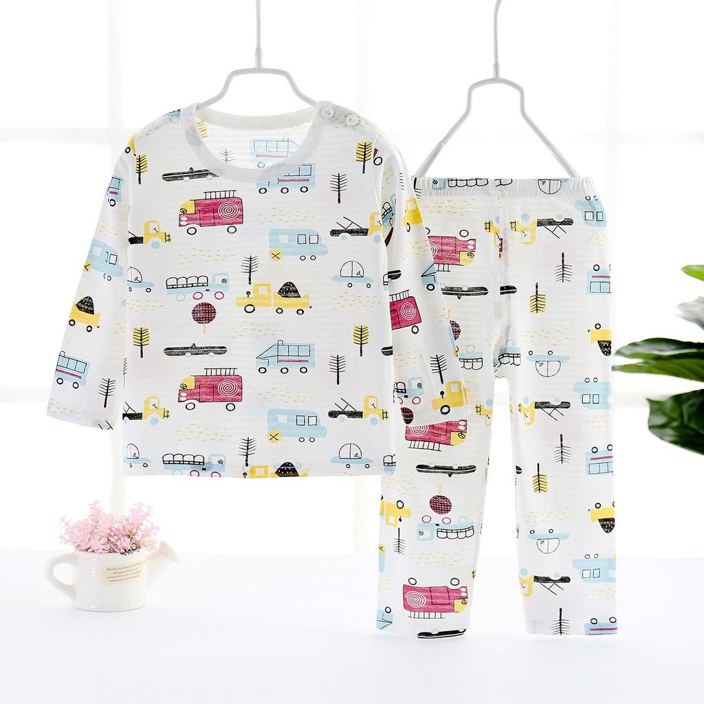 BT2 Size 100-140 Bộ thun bé thu đông 100% cotton tre siêu thấm hút THỜI TRANG TRẺ EM