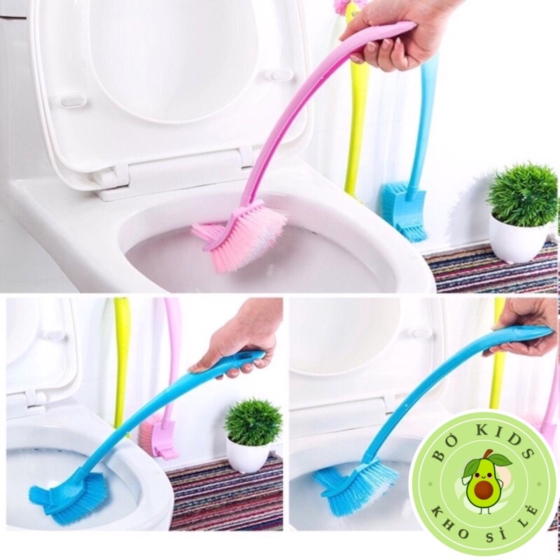 Chổi Cọ Toilet, Vệ Sinh 2 Đầu Cọ Làm Sạch Mọi Vết Bẩn Dễ Dàng TOKDODO