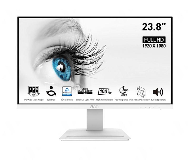 Màn Hình MSI PRO MP243XW 23.8 inch (FHD/IPS/100Hz/1ms) - Hàng Chính Hãng