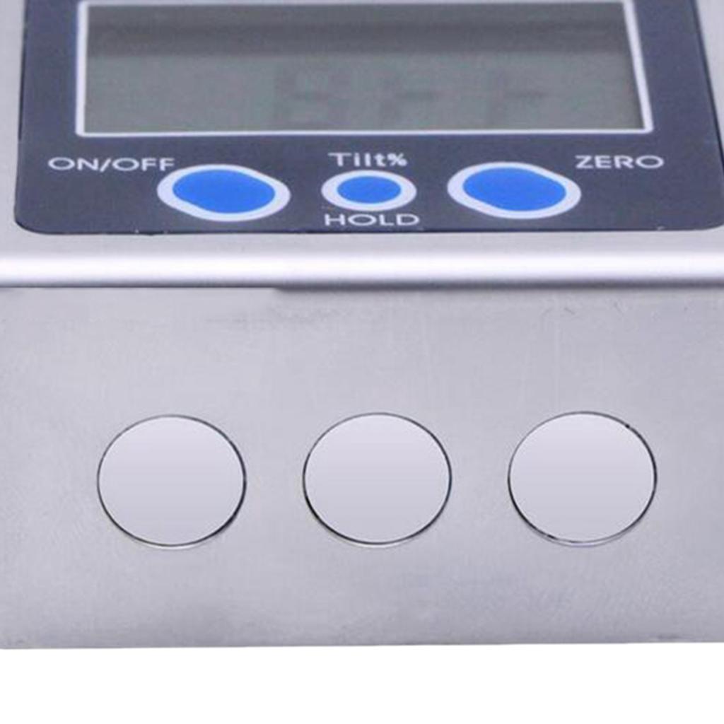 Digital Angle Gauge Protractor Bevel Box Magnetic Inclinometer Measure 0-360°