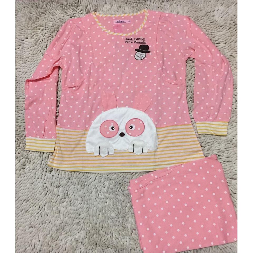 Bộ bầu  dài tay mặc nhà cho con bú